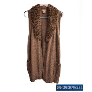 DKNY Jeans sweater vest sleeveless cardigan